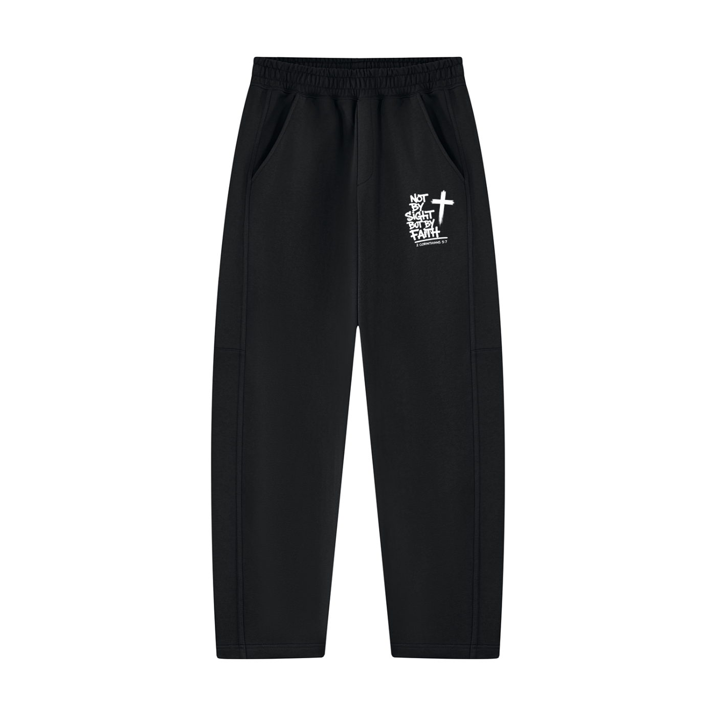 NOT BY SIGHT BUT BY FAITH Unisex Tapered Straight Hem Sweatpants