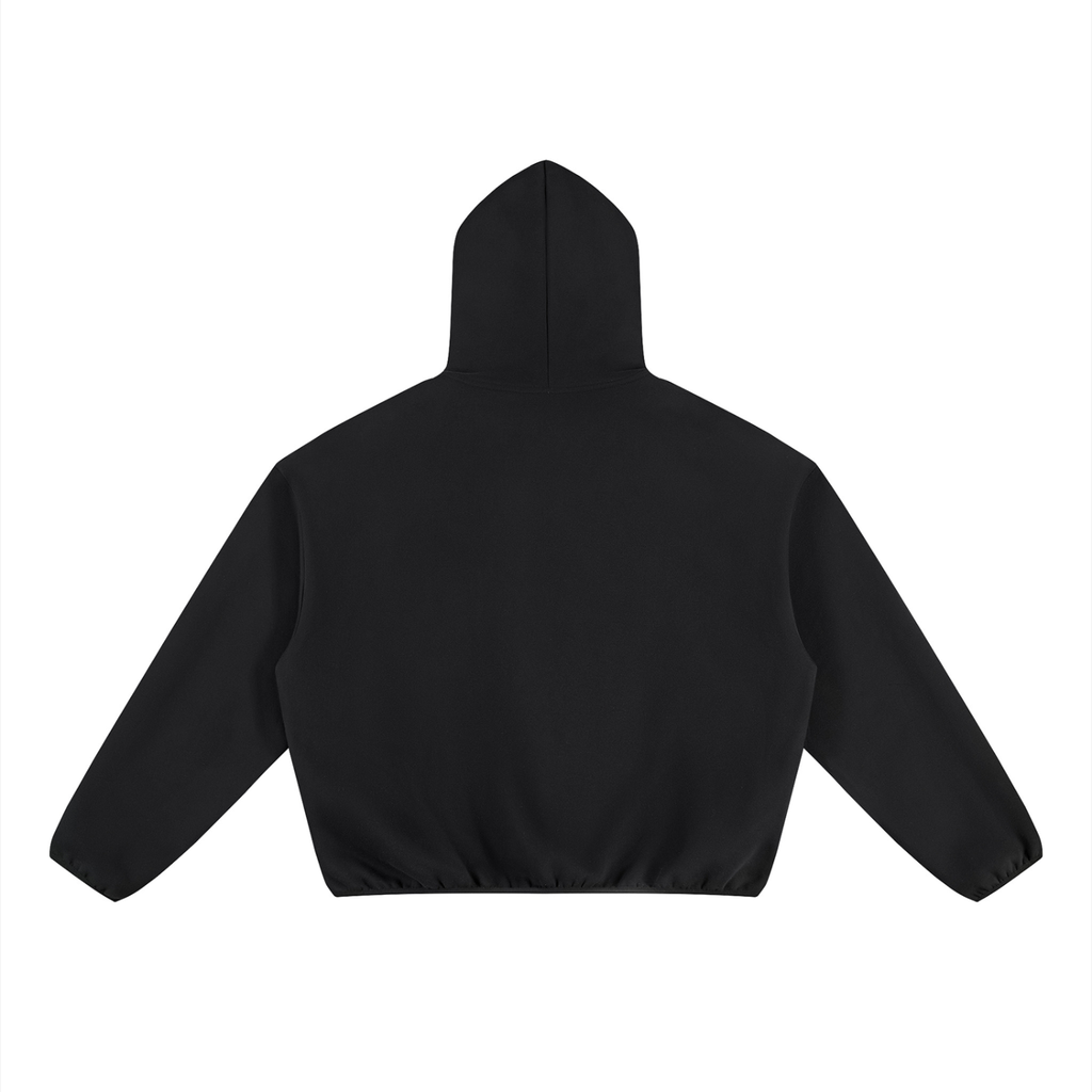 JESUS IS KING Unisex Boxy Piping Fleece Hoodie