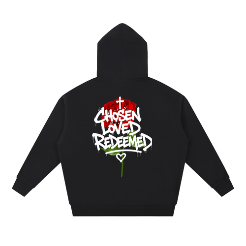 CHOSEN LOVED REDEEMED ROSES Essential Heavyweight Hoodie