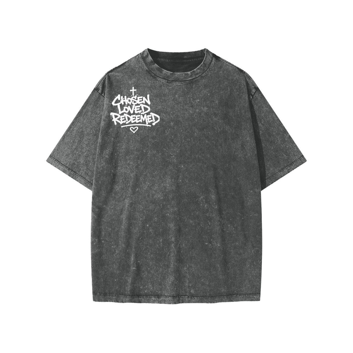 CHOSEN LOVED REDEEMED ROSES Snow Washed Kids' T-Shirt
