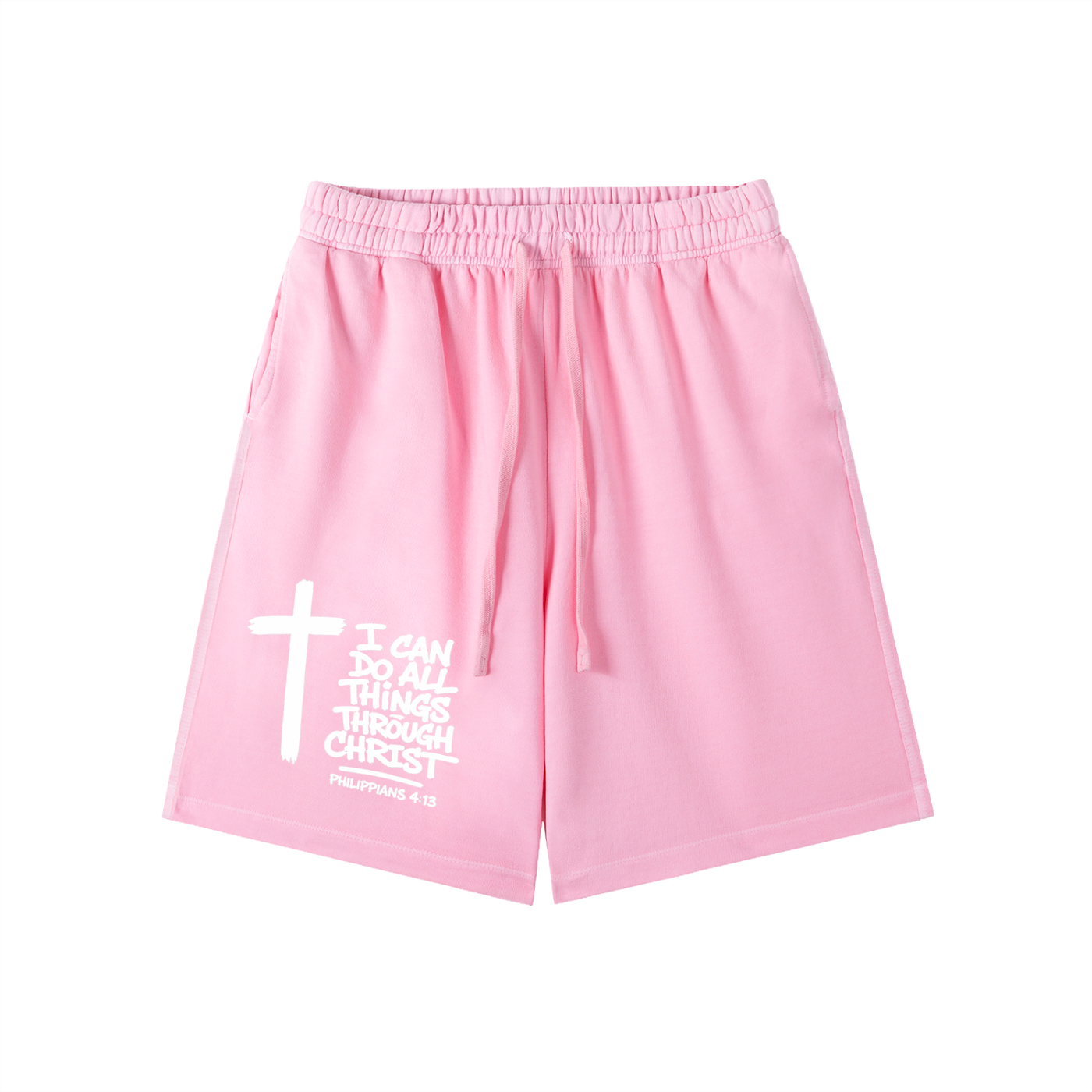 I CAN DO ALL THINGS THROUGH CHRIST Vintage Wash Cotton Shorts