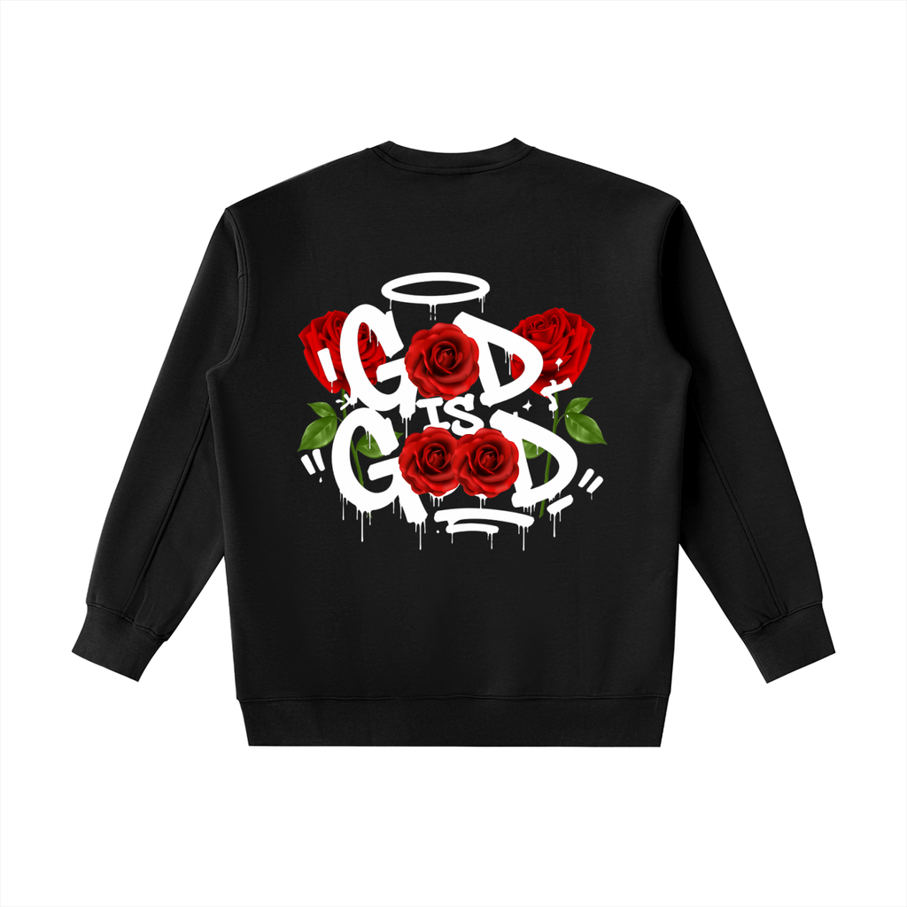 GOD IS GOOD ROSES Essential Heavyweight Crewneck Sweatshirt
