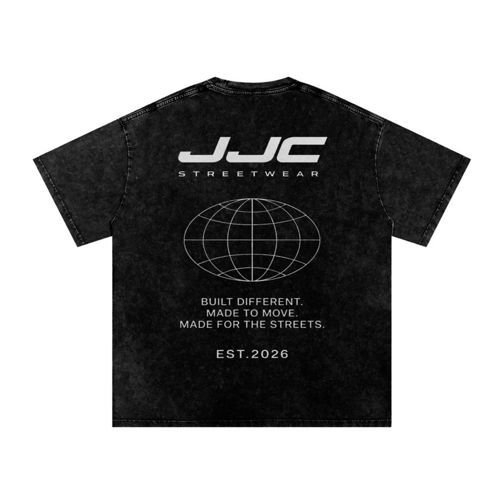 JJC Streetwear Snow Washed Oversized Cotton T-Shirt