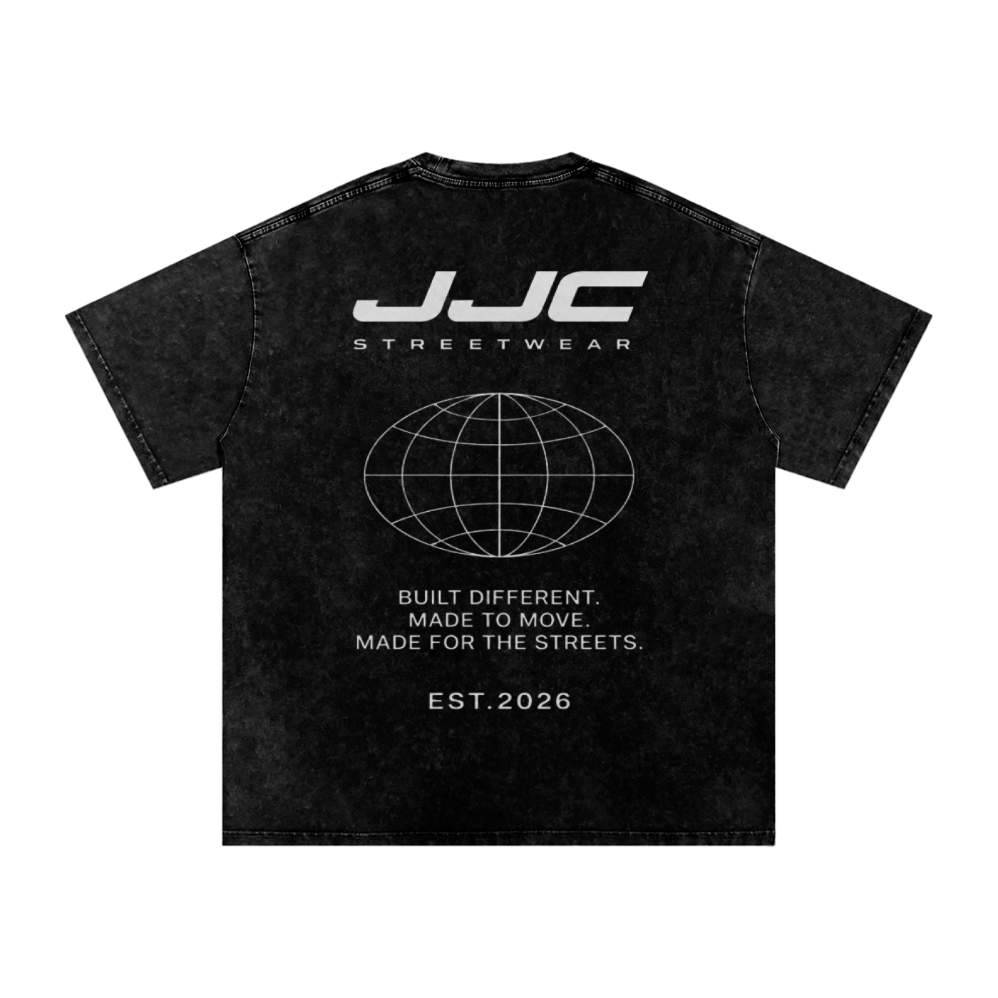 JJC Streetwear Snow Washed Oversized Cotton T-Shirt