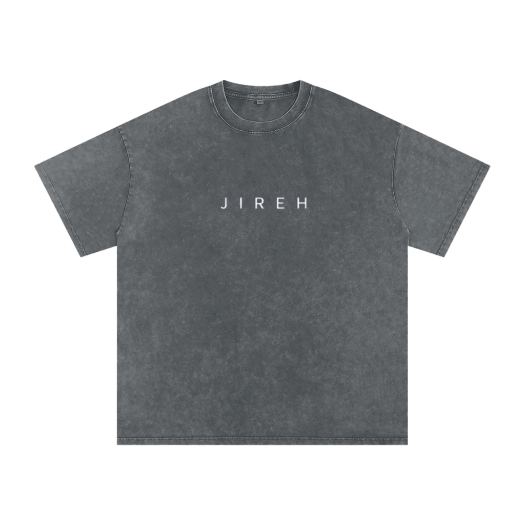 JIREH OUR PROVIDER Snow Washed Oversized Cotton T-Shirt