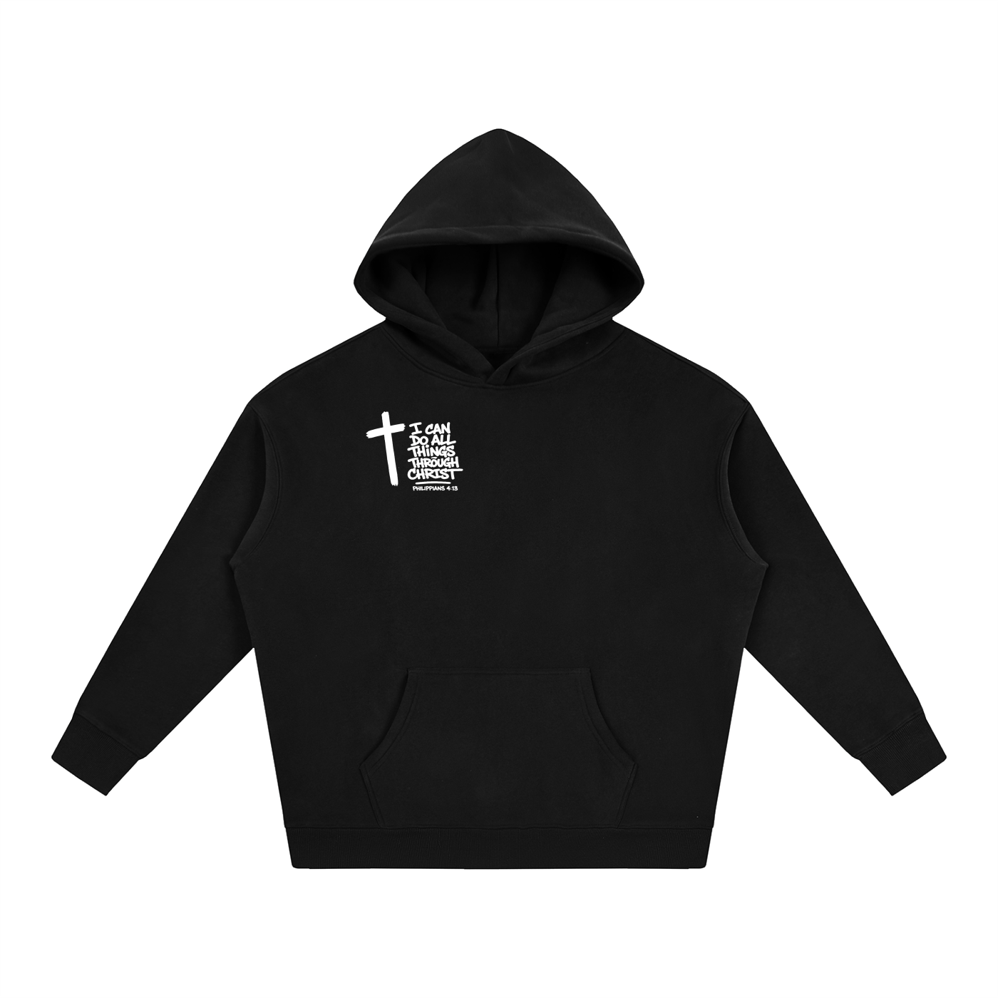I CAN DO ALL THINGS THROUGH CHRISTOversize Fleeced Hoodie
