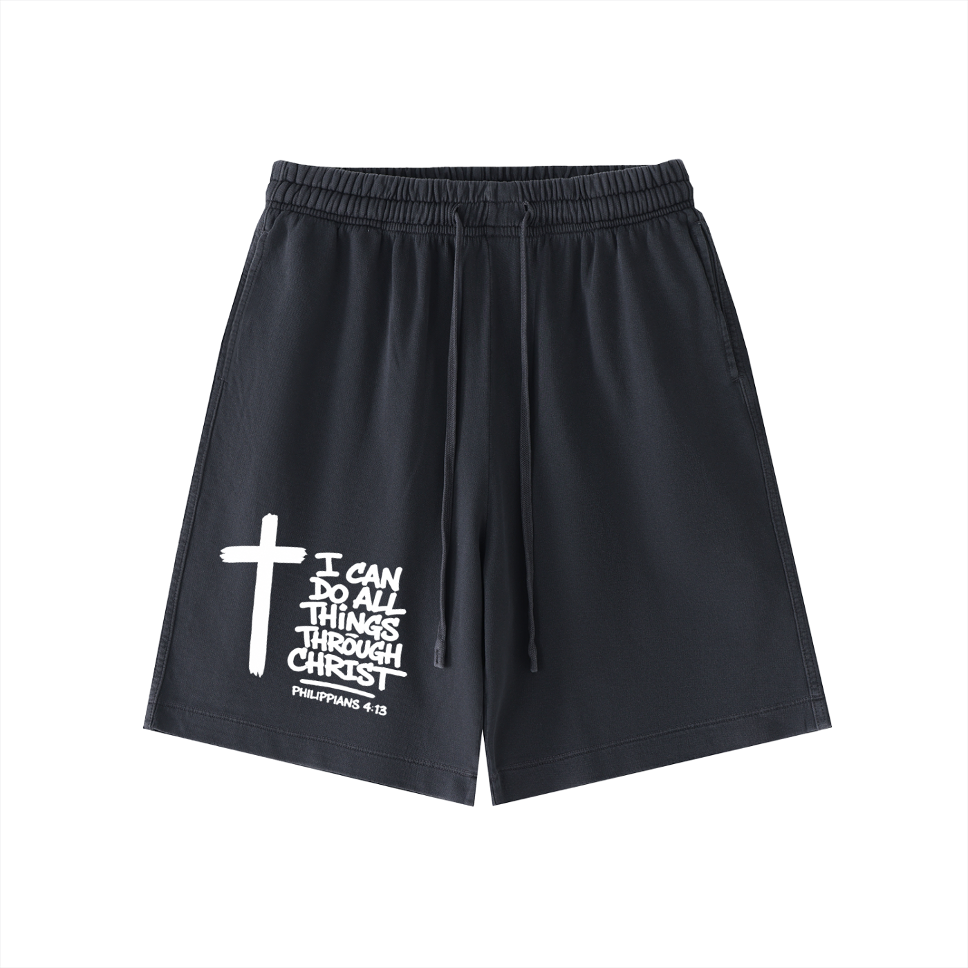 I CAN DO ALL THINGS THROUGH CHRIST Vintage Wash Cotton Shorts