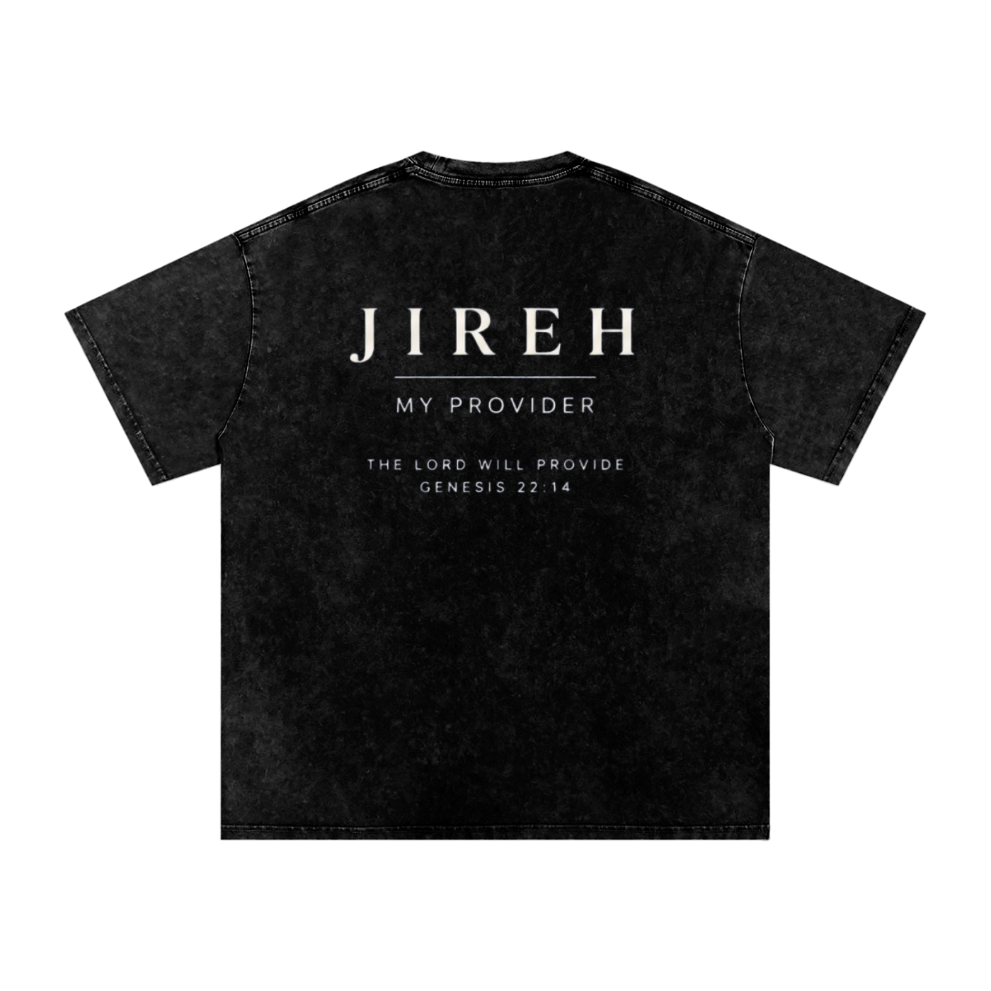 JIREH OUR PROVIDER Snow Washed Oversized Cotton T-Shirt