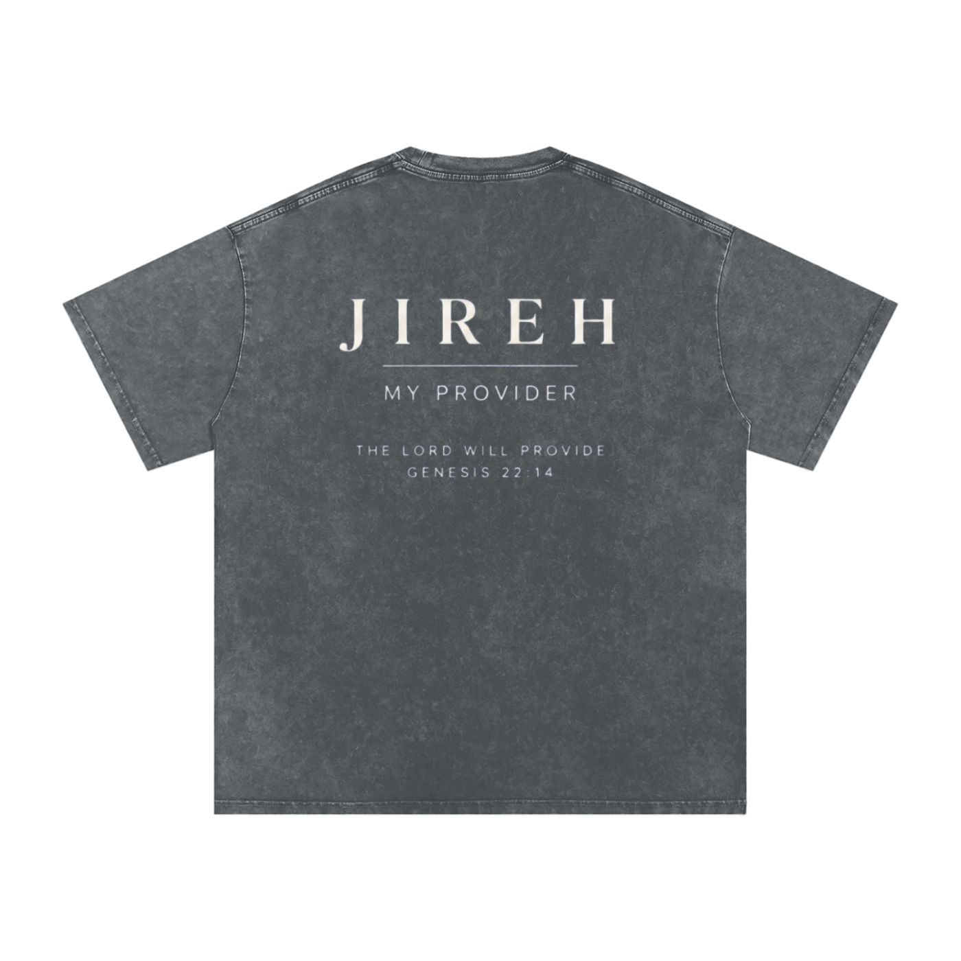 JIREH OUR PROVIDER Snow Washed Oversized Cotton T-Shirt