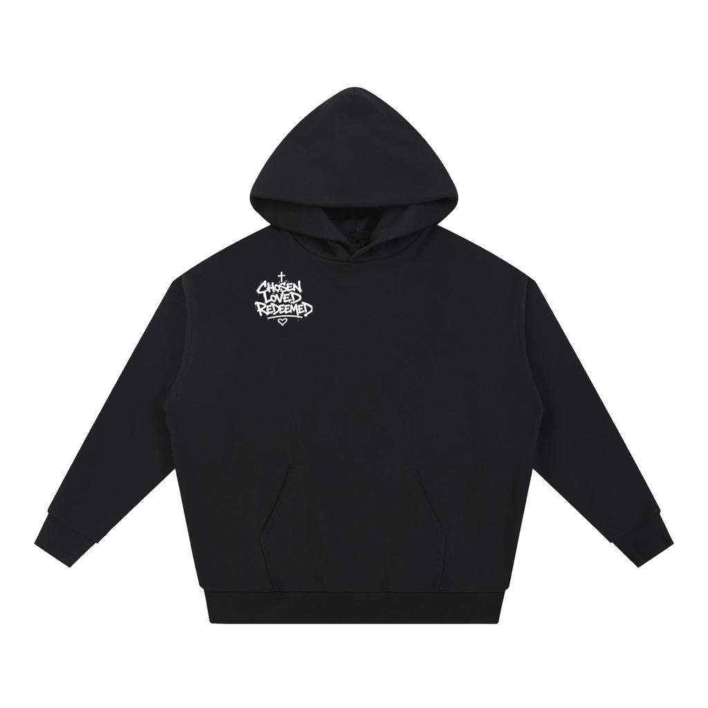 CHOSEN LOVED REDEEMED ROSES Essential Heavyweight Hoodie