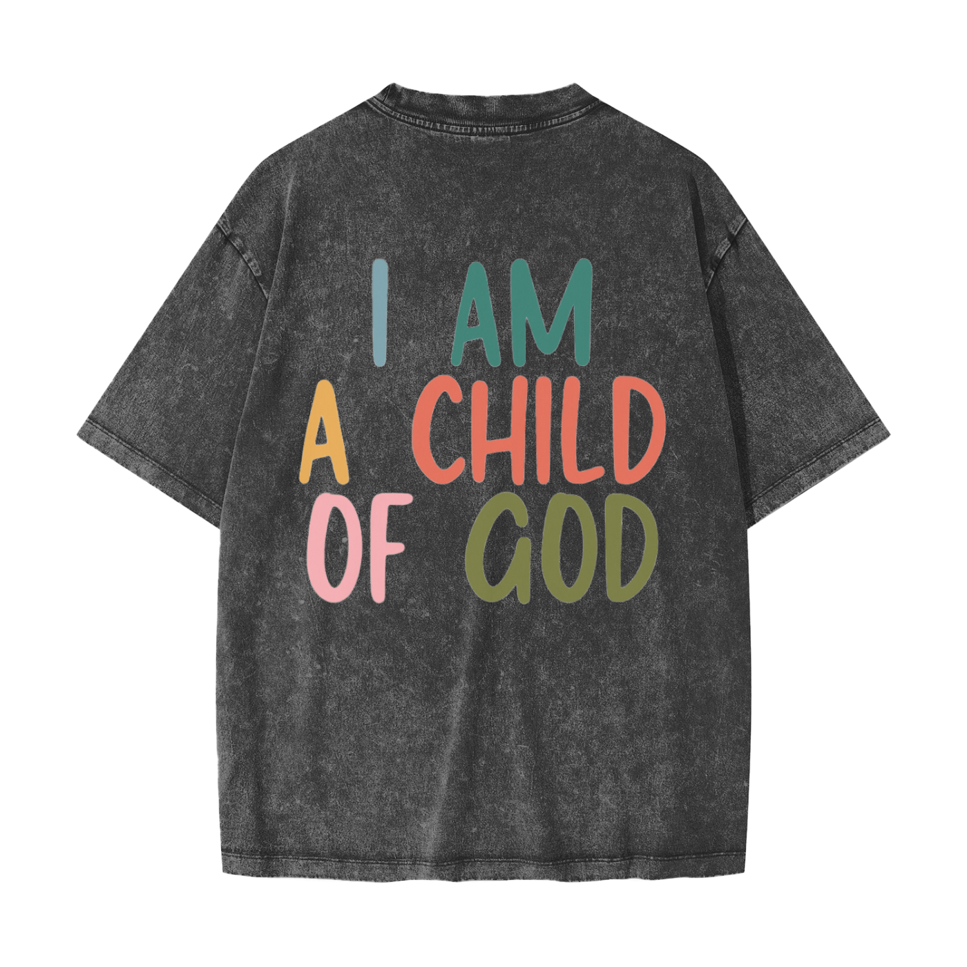 I AM A CHILD OF GOD Heavyweight Snow Washed T-Shirt