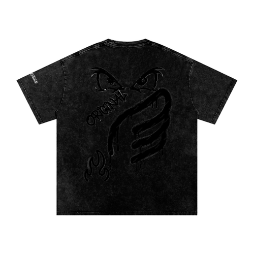 GRAFFITI SHIRT BY JJC Snow Washed Oversized Cotton T-Shirt