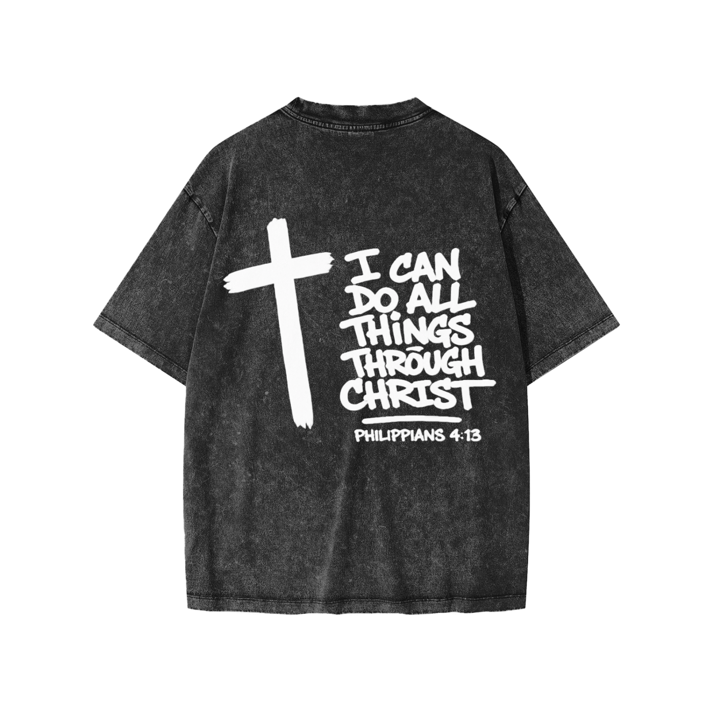 I CAN DO ALL THINGS THROUGH CHRIST Snow Washed Kids' T-Shirt