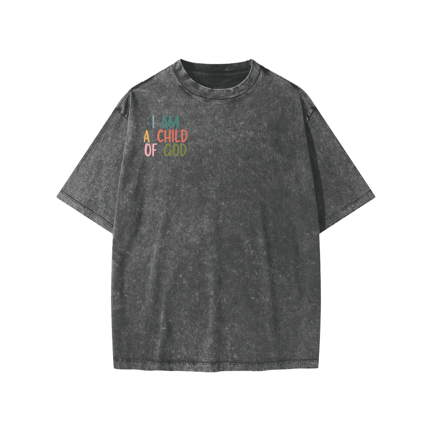 I AM A CHILD OF GOD Snow Washed Kids' T-Shirt