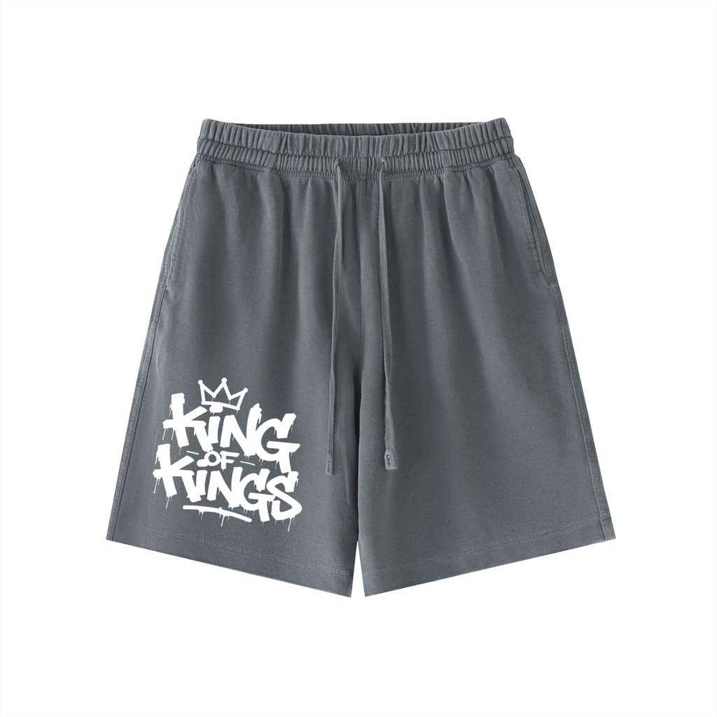 KING OF KINGS Vintage Wash Cotton Shorts