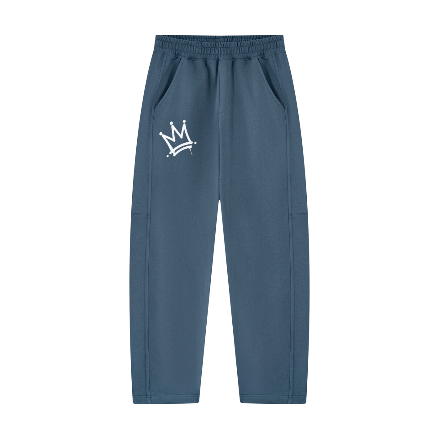 CROWN Unisex Tapered Straight Hem Sweatpants