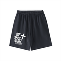 NOT BY SIGHT BUT BY FAITH Vintage Wash Cotton Shorts