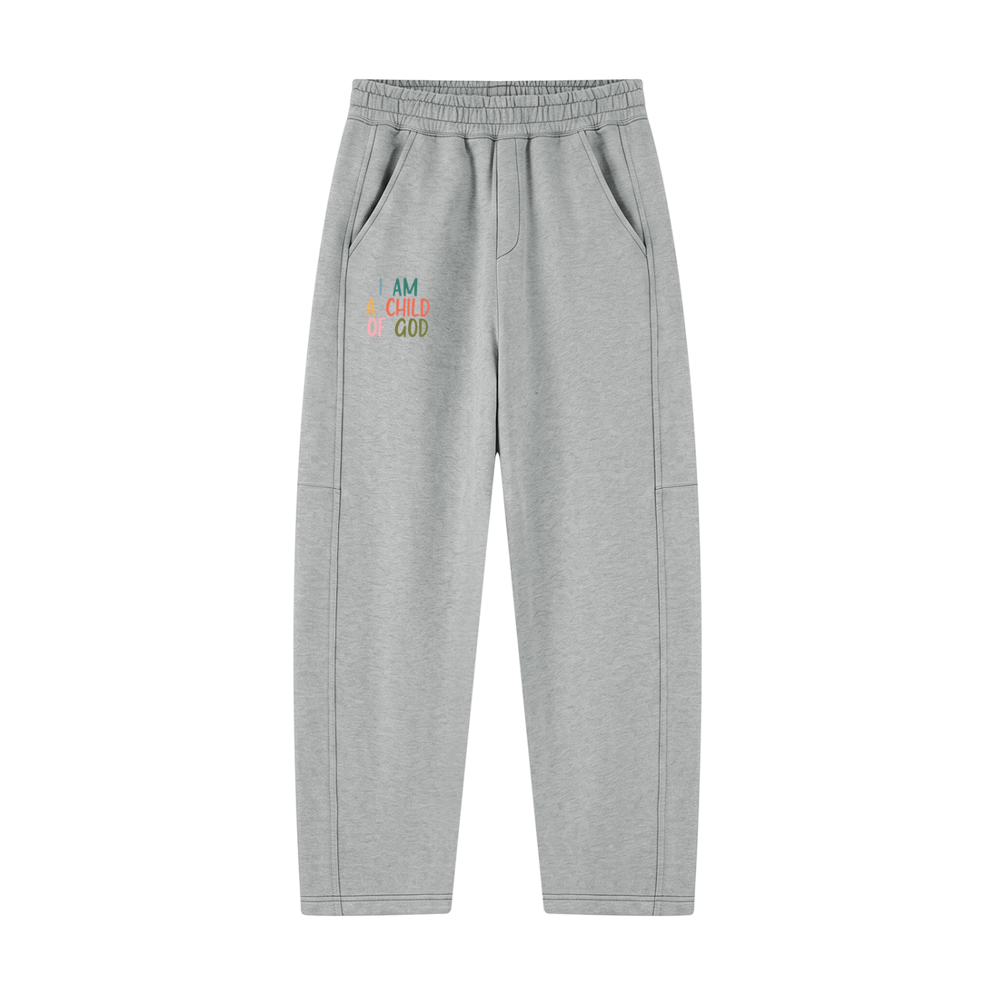 I AM A CHILD OF GOD Unisex Tapered Straight Hem Sweatpants