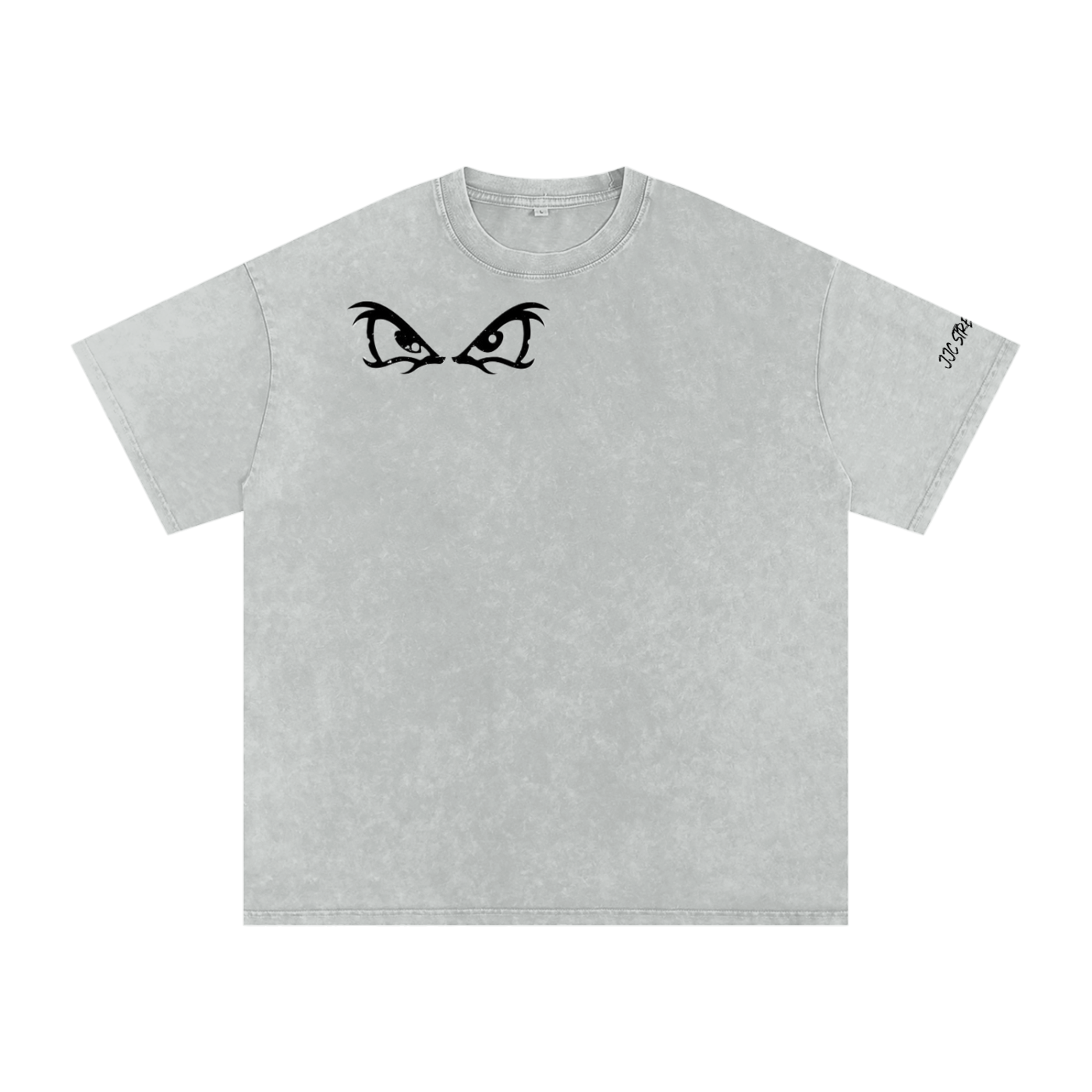 RARE GRAFFITI SHIRT BY JJC Snow Washed Oversized Cotton T-Shirt