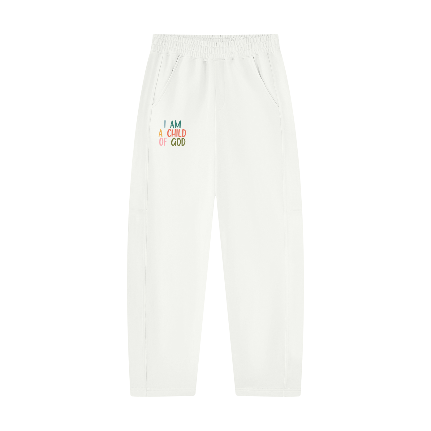 I AM A CHILD OF GOD Unisex Tapered Straight Hem Sweatpants