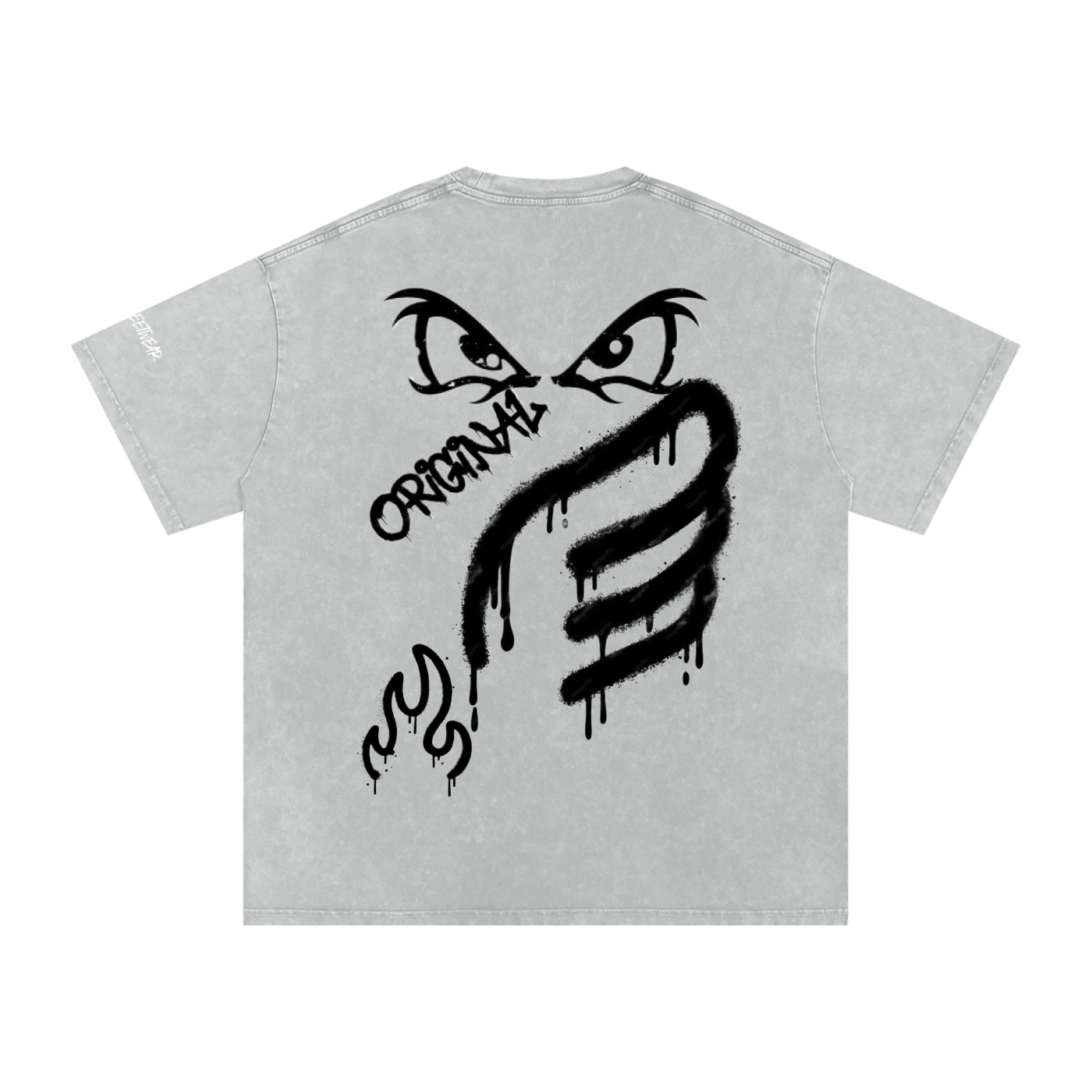 GRAFFITI SHIRT BY JJC Snow Washed Oversized Cotton T-Shirt