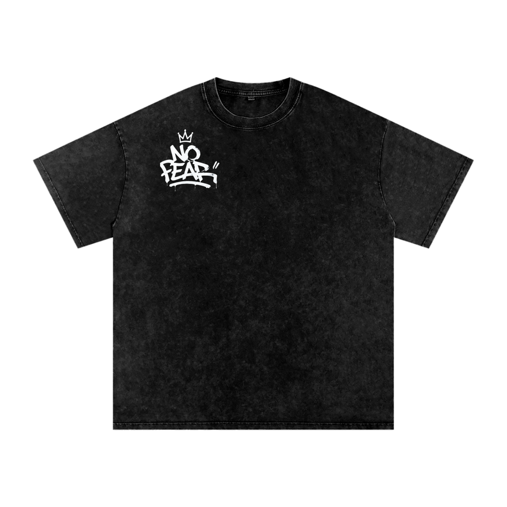 Snow Washed Oversized Cotton T-Shirt